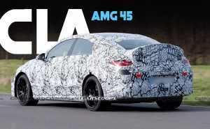 梅赛德斯-AMG CLA 45纯电版曝光：三电机驱动，500马力配V8声浪模拟