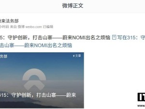 蔚來(lái)NOMI遭山寨，法務(wù)部發(fā)聲：堅(jiān)決捍衛(wèi)知識(shí)產(chǎn)權(quán)！