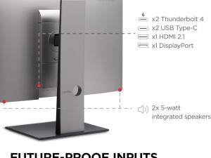 優(yōu)派27英寸5K顯示器上架，75Hz高刷兼容Mac，配備雙雷電4接口