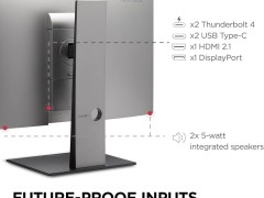 優派27英寸5K顯示器上架，75Hz高刷兼容Mac，配備雙雷電4接口