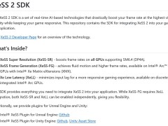 英特尔XeSS 2.0 SDK公开，超分辨率、帧生成及低延迟功能一网打尽