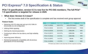 PCIe 7.0规范0.9版草案出炉：传输速率翻倍，将助力数据密集型领域