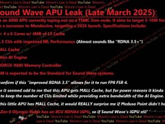 AMD“Sound Wave”Arm處理器曝光：臺積電3nm，2P+4E核架構(gòu)來襲