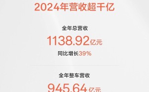 极氪科技集团2024年总营收破千亿，极氪品牌盈利2.14亿！