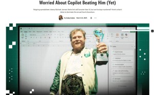 Excel冠军迈克尔·贾曼：微软Copilot，你准备好挑战我了吗？