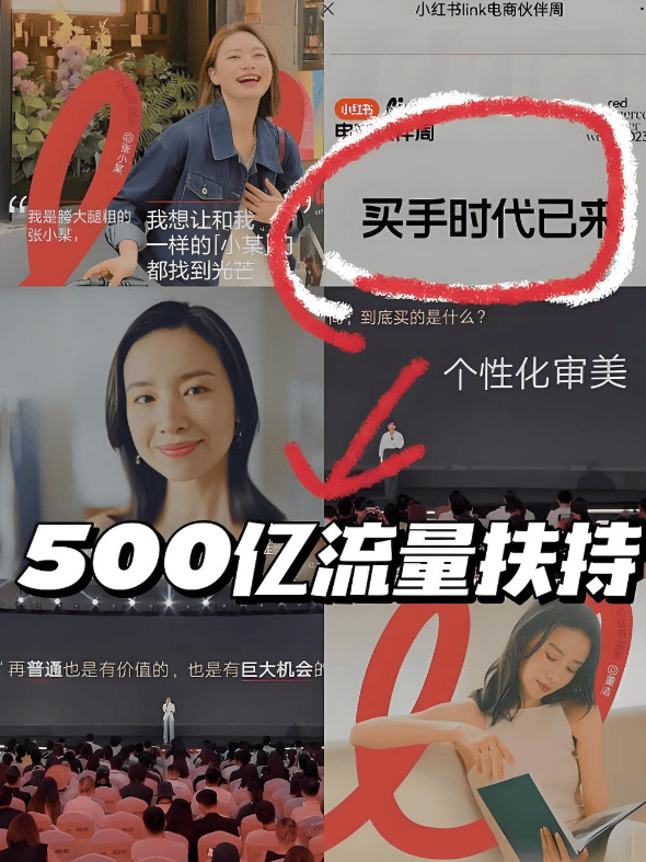 小红书流量分配调整示意图