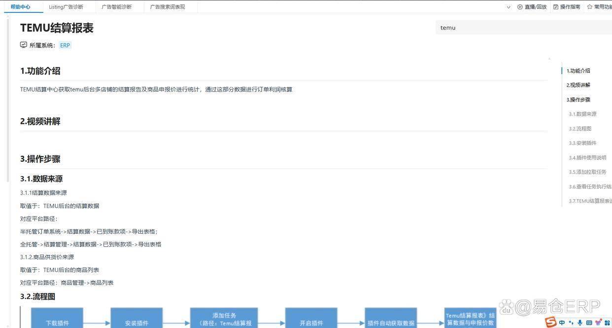 Temu半托管模式示意图